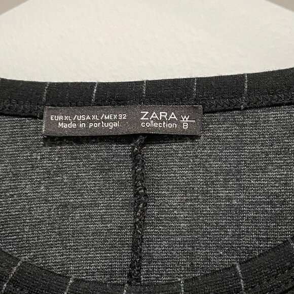 Zara Women Collection Grey Strip Top and Pants Set - Picture 5 of 16